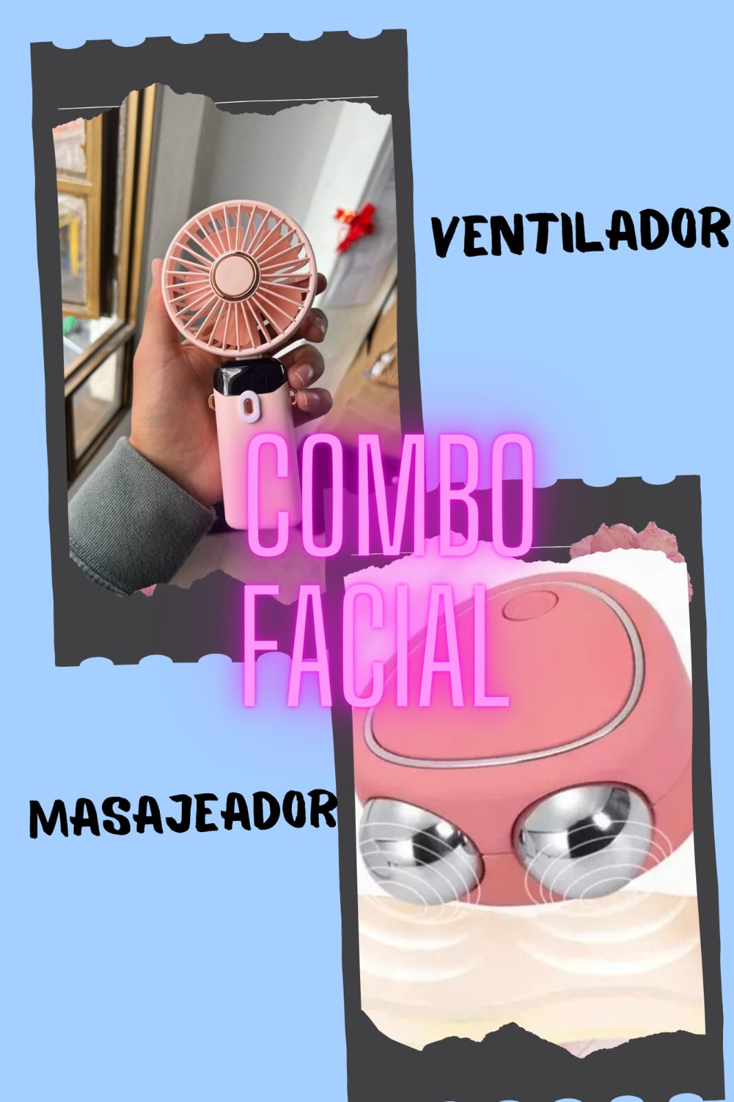 Combo Facial masajeador + Ventilador